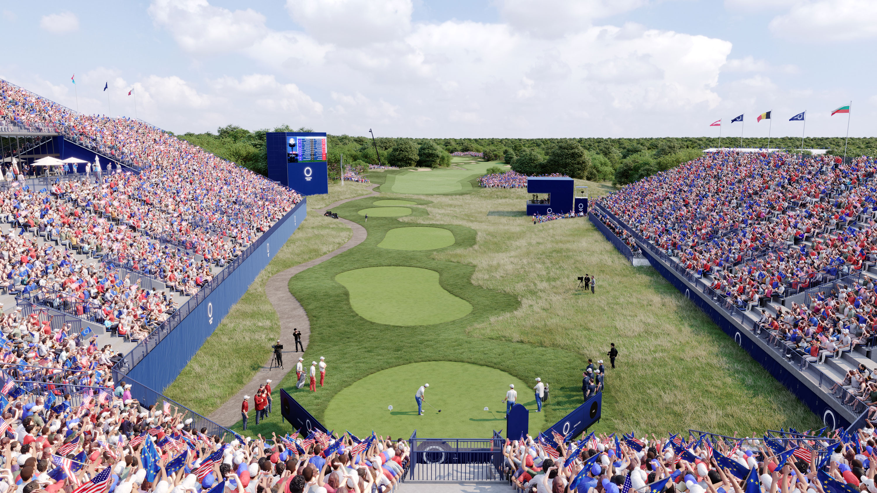 CGI of proposed Ryder Cup hole at Hulton Park
